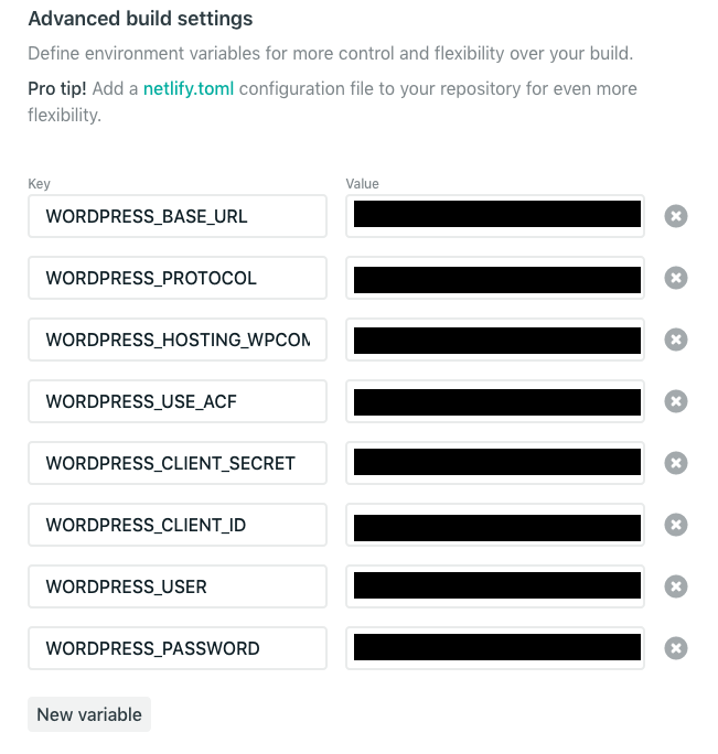 Environment Variables in Netlify